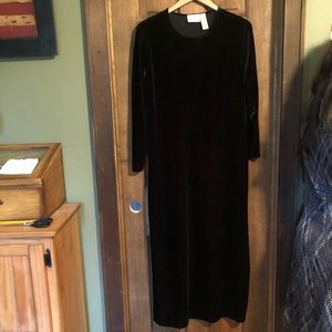 Crushed Velour Maxi Dress